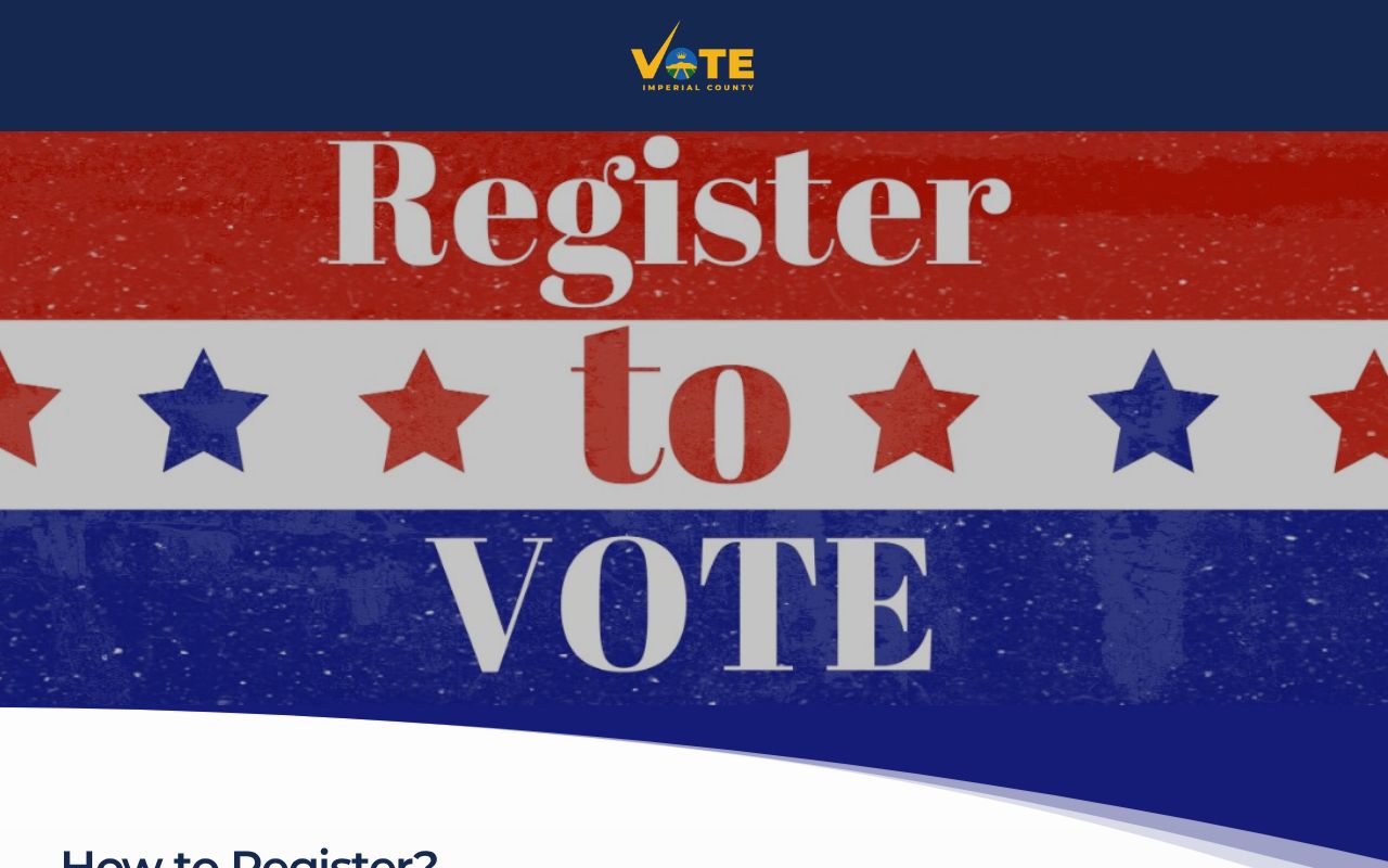 El Centro voter registration records on the Imperial County voter registration page